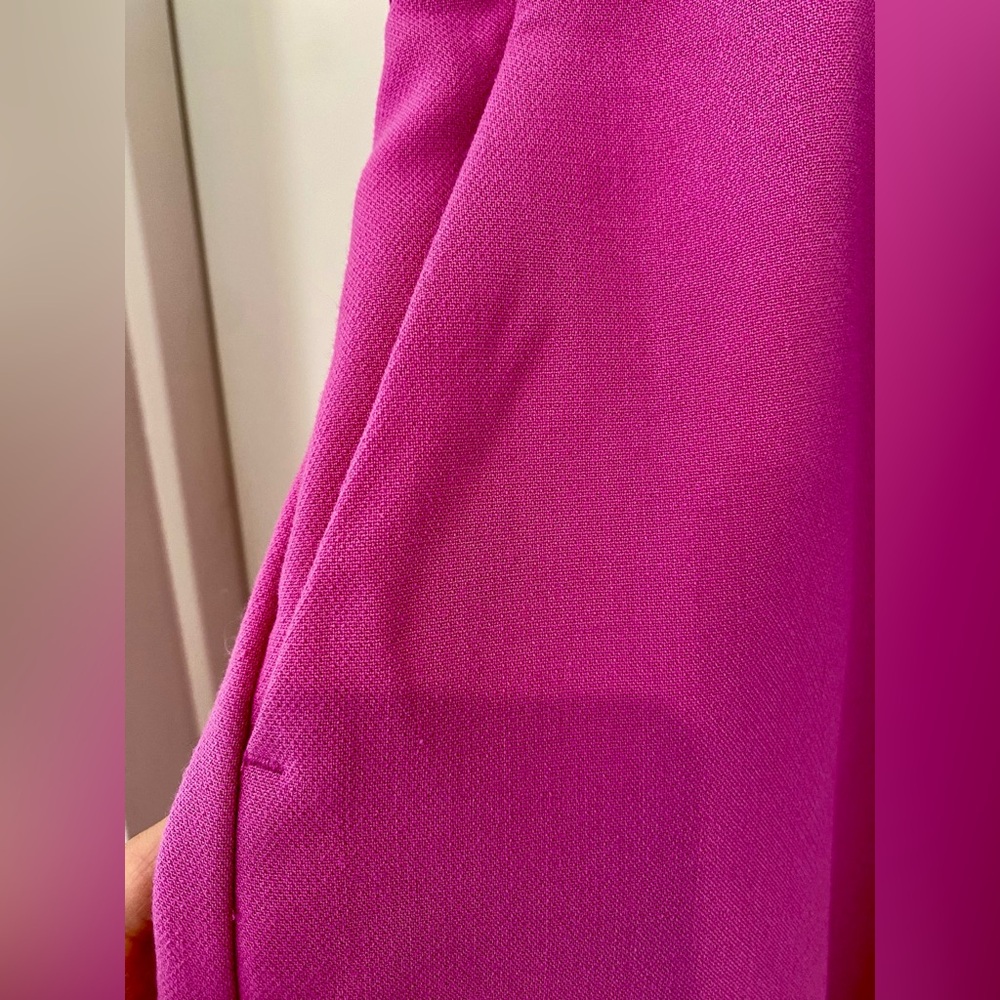 Eloquii Pink Ruffle Trimmed Shorts with Coordinating Tie Belt Size 14 - Picture 5 of 12